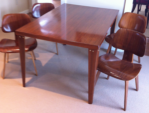 H Miller Table & Eames Chairs Restoration by John Edward Clark